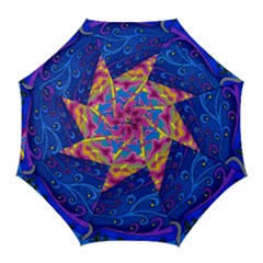 Abstract Paisley Art Pattern Design Fabric Floral Decoration Golf Umbrellas by danenraven