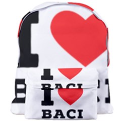 I Love Baci  Giant Full Print Backpack by ilovewhateva