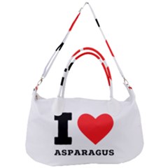 I Love Asparagus  Removable Strap Handbag by ilovewhateva