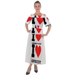 I Love Apricot  Shoulder Straps Boho Maxi Dress  by ilovewhateva