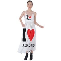 I Love Almond  Tie Back Maxi Dress by ilovewhateva