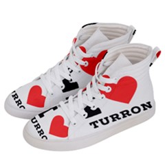 I Love Turron  Women s Hi-top Skate Sneakers by ilovewhateva