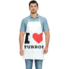 I Love Turron  Kitchen Apron by ilovewhateva
