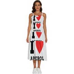 I Love Aperol Sleeveless Shoulder Straps Boho Dress by ilovewhateva