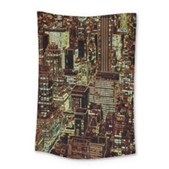 New York City Nyc Skyscrapers Small Tapestry by Cowasu