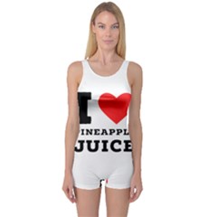 I Love Pineapple Juice One Piece Boyleg Swimsuit by ilovewhateva