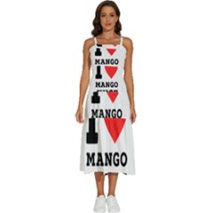 I Love Mango Juice  Sleeveless Shoulder Straps Boho Dress by ilovewhateva