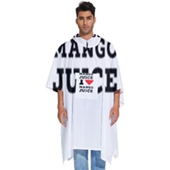 I Love Mango Juice  Men s Hooded Rain Ponchos by ilovewhateva
