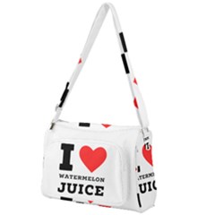 I Love Watermelon Juice Front Pocket Crossbody Bag by ilovewhateva