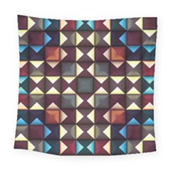 Symmetry Geometric Pattern Texture Square Tapestry (large)