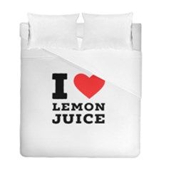 I Love Lemon Juice Duvet Cover Double Side (full/ Double Size) by ilovewhateva