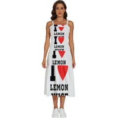 I Love Lemon Juice Sleeveless Shoulder Straps Boho Dress by ilovewhateva