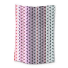 Triangle Stripes Texture Pattern Small Tapestry