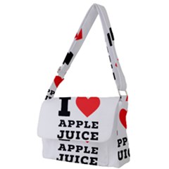 I Love Apple Juice Full Print Messenger Bag (l) by ilovewhateva