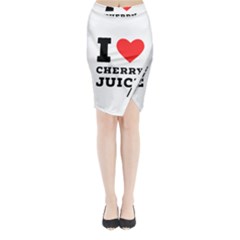I Love Cherry Juice Midi Wrap Pencil Skirt by ilovewhateva