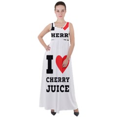 I Love Cherry Juice Empire Waist Velour Maxi Dress by ilovewhateva