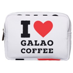 I Love Galao Coffee Make Up Pouch (medium) by ilovewhateva