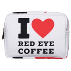 I Love Red Eye Coffee Make Up Pouch (medium) by ilovewhateva