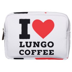 I Love Lungo Coffee  Make Up Pouch (medium) by ilovewhateva
