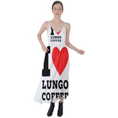 I Love Lungo Coffee  Tie Back Maxi Dress by ilovewhateva