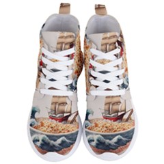 Noodles Pirate Chinese Food Food Women s Lightweight High Top Sneakers by Ndabl3x