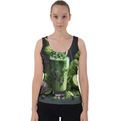 Drink Spinach Smooth Apple Ginger Velvet Tank Top by Ndabl3x
