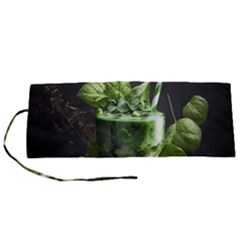 Drink Spinach Smooth Apple Ginger Roll Up Canvas Pencil Holder (s) by Ndabl3x