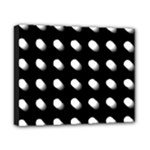 Background Dots Circles Graphic Canvas 10  x 8  (Stretched)