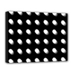 Background Dots Circles Graphic Canvas 14  x 11  (Stretched)