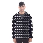 Background Dots Circles Graphic Men s Hooded Windbreaker