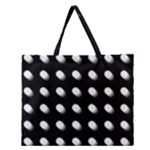 Background Dots Circles Graphic Zipper Large Tote Bag