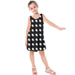 Background Dots Circles Graphic Kids  Sleeveless Dress