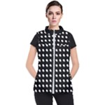 Background Dots Circles Graphic Women s Puffer Vest