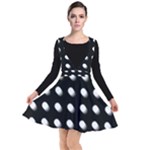 Background Dots Circles Graphic Plunge Pinafore Dress