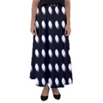 Background Dots Circles Graphic Flared Maxi Skirt