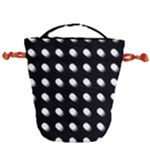 Background Dots Circles Graphic Drawstring Bucket Bag