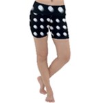 Background Dots Circles Graphic Lightweight Velour Yoga Shorts