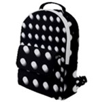 Background Dots Circles Graphic Flap Pocket Backpack (Small)