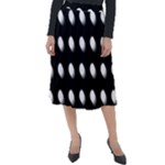 Background Dots Circles Graphic Classic Velour Midi Skirt 