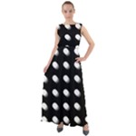 Background Dots Circles Graphic Chiffon Mesh Boho Maxi Dress