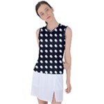 Background Dots Circles Graphic Women s Sleeveless Sports Top