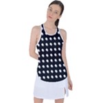 Background Dots Circles Graphic Racer Back Mesh Tank Top