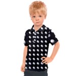 Background Dots Circles Graphic Kids  Polo Tee