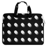 Background Dots Circles Graphic MacBook Pro 13  Double Pocket Laptop Bag
