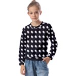 Background Dots Circles Graphic Kids  Long Sleeve Tee with Frill 