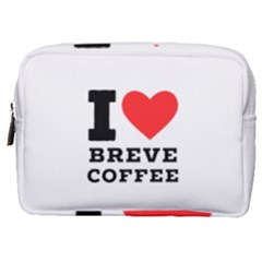 I Love Breve Coffee Make Up Pouch (medium) by ilovewhateva