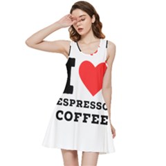 I Love Espresso Coffee Inside Out Racerback Dress by ilovewhateva