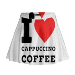 I Love Cappuccino Coffee Mini Flare Skirt by ilovewhateva