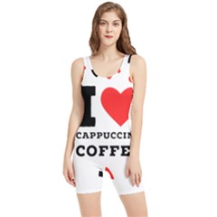 I Love Cappuccino Coffee Women s Wrestling Singlet by ilovewhateva