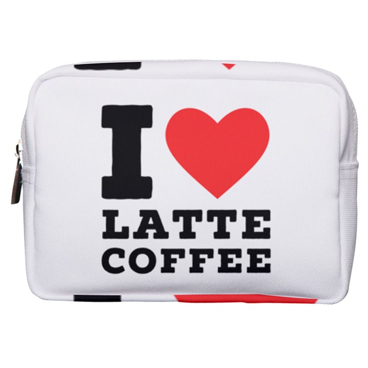 I love latte coffee Make Up Pouch (Medium)